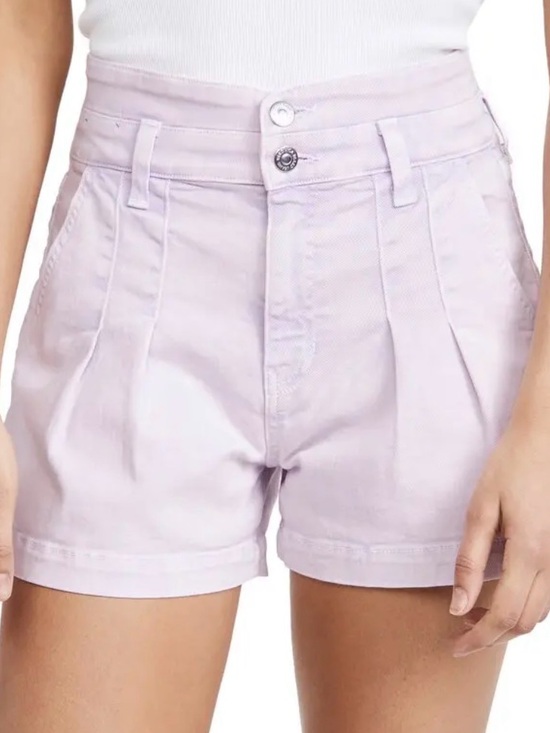 Veronica Beard Pants - Women’s Veronica Beard Jaylen High Rise Notch Pleated Denim Shorts Size 31 / 12